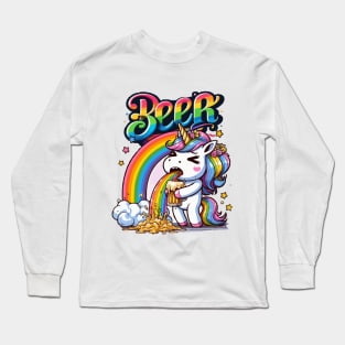 Unicorn Drink Long Sleeve T-Shirt